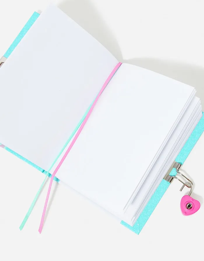 Accessorize Unicorn Lockable Journal GirlsWomen Stationery