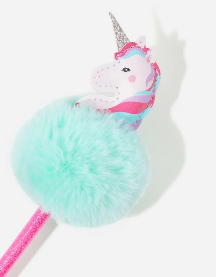 Accessorize Unicorn PomPom Pen GirlsWomen Stationery