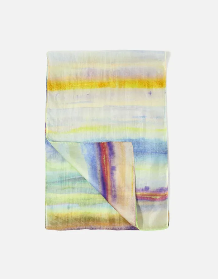 Accessorize Watercolour Silk Classic Scarf Women Scarves