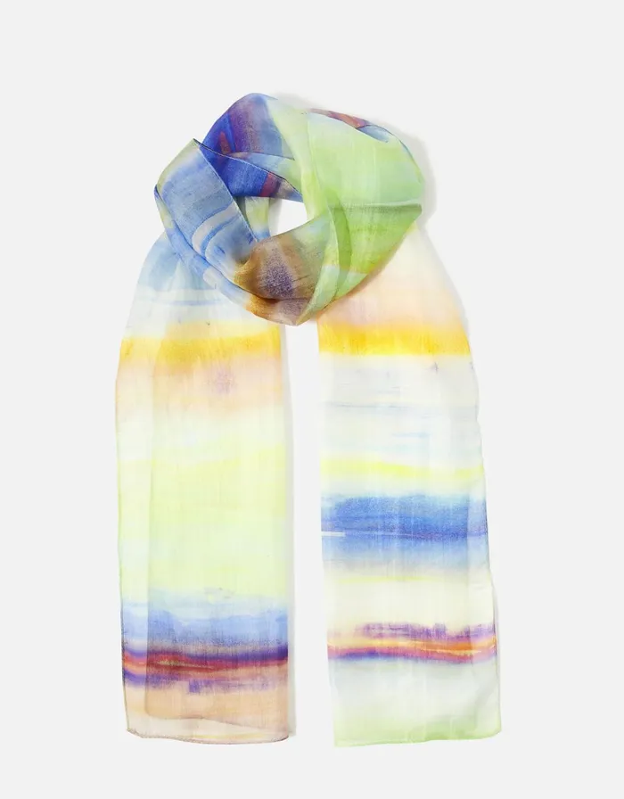 Accessorize Watercolour Silk Classic Scarf Women Scarves