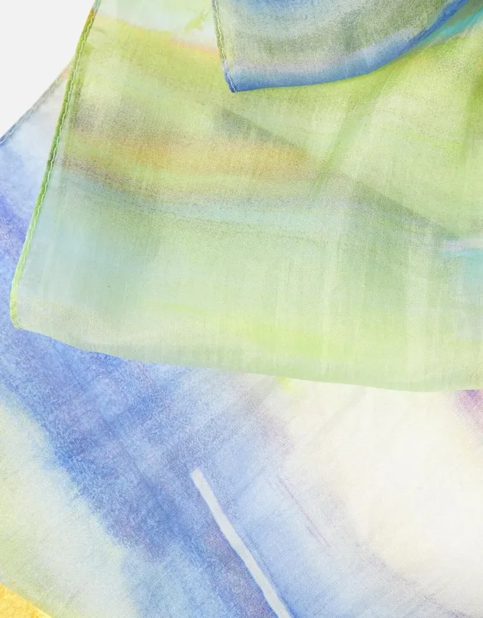 Accessorize Watercolour Silk Classic Scarf Women Scarves