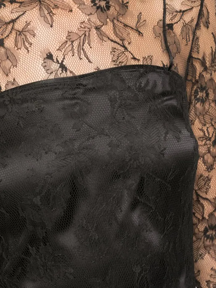Adam Lippes Tops Turtleneck In Chantilly Lace Black 8211 Women