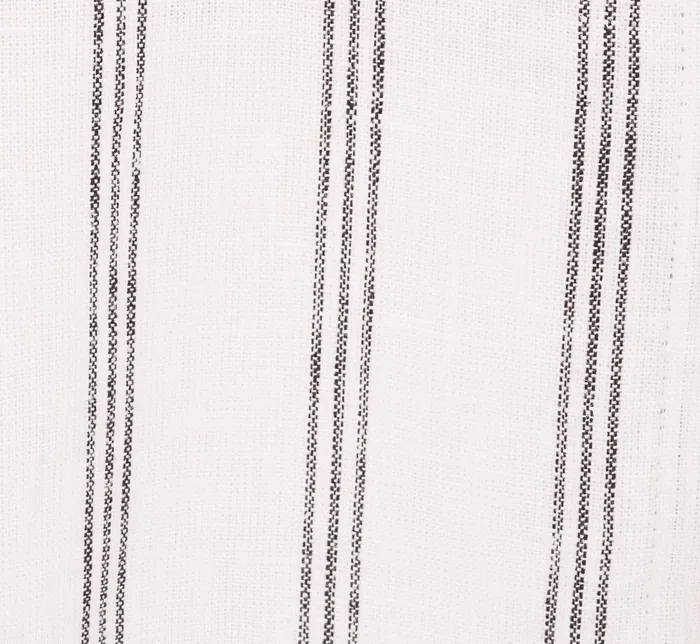 Adrianna Papell Tops and Blouses Striped Button Up Linen Shirt With Long Sleeves In White Grey Triple Stripe 8211 Women