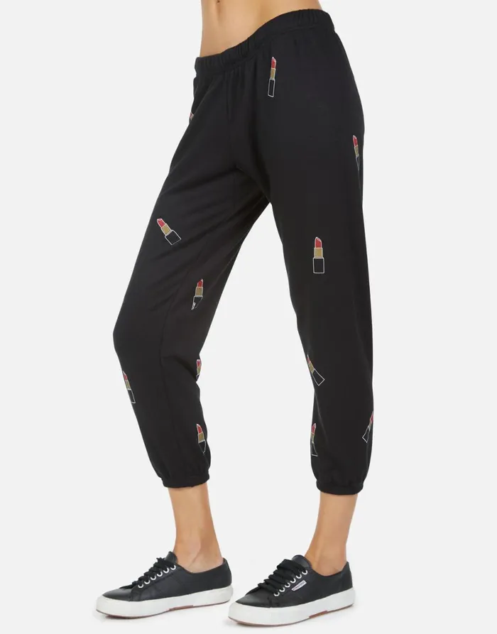 Alana Mini Lipstick Black Women039s Lauren Moshi Crop Sweatpants
