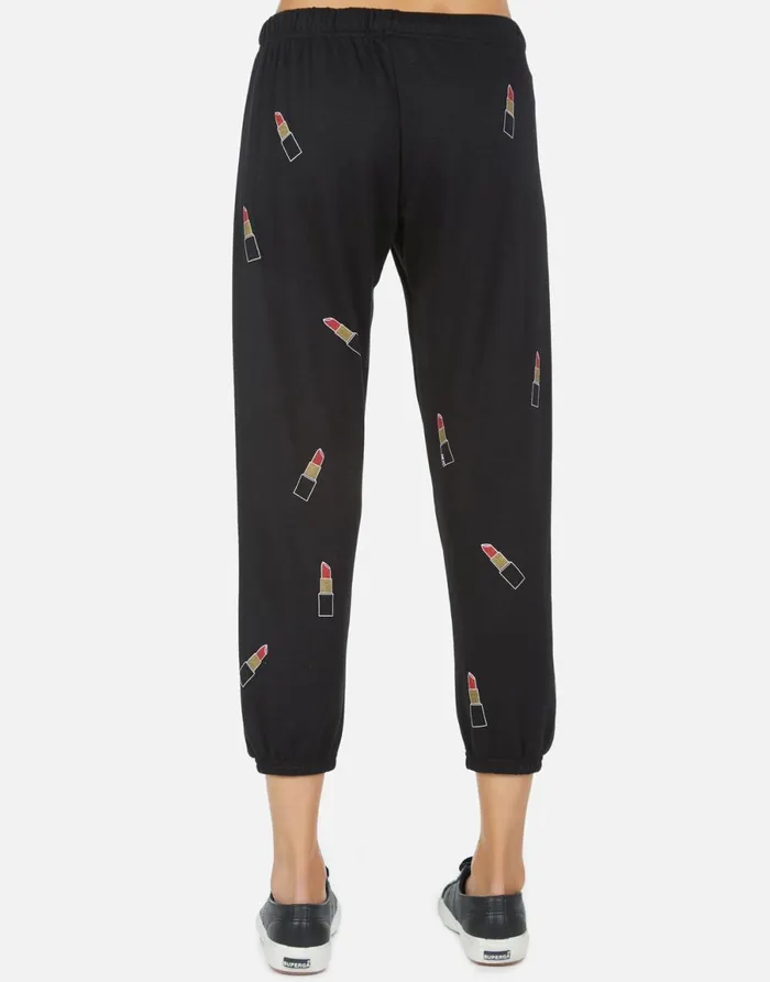 Alana Mini Lipstick Black Women039s Lauren Moshi Crop Sweatpants