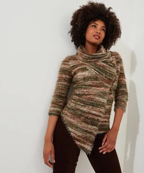 Alicia Zip Top Brown Apparel Tops Tunics and Blouses Joebrowns