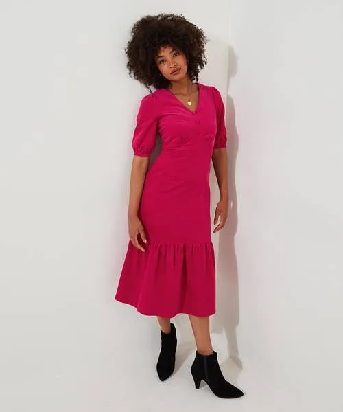 Apparel Curiously Cord Dress Pink Dresses Joebrowns