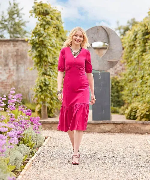 Apparel Curiously Cord Dress Pink Dresses Joebrowns