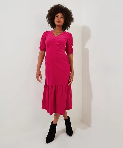 Apparel Curiously Cord Dress Pink Dresses Joebrowns