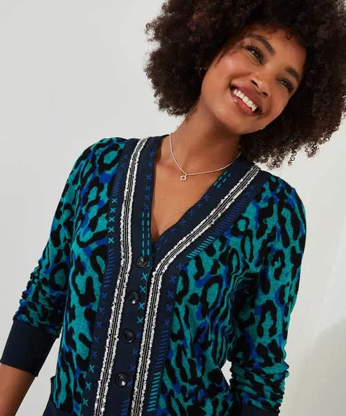 Apparel Joebrowns All The Fun Jersey Cardigan Blue Tops Tunics and Blouses