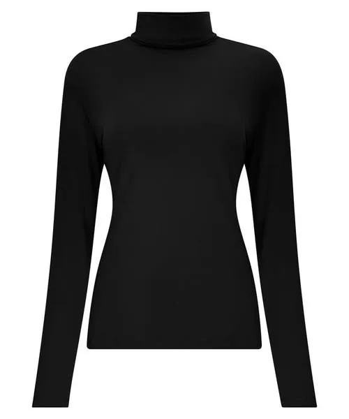 Apparel Joebrowns Jersey Roll Neck Top BlackWinter White Tops Tunics and Blouses