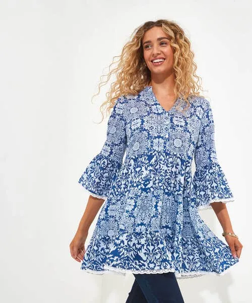 Apparel Joebrowns Moroccan Skies Tunic Blue Tops Tunics and Blouses Apparel Joebrowns Moroccan Skies Tunic Blue Tops Tunics and Blouses