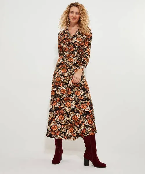 Apparel Joebrowns September Days Jersey Dress Brown Petite Collection