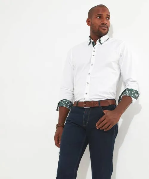 Apparel Joebrowns Terrific Triple Collar Shirt White Tailoring