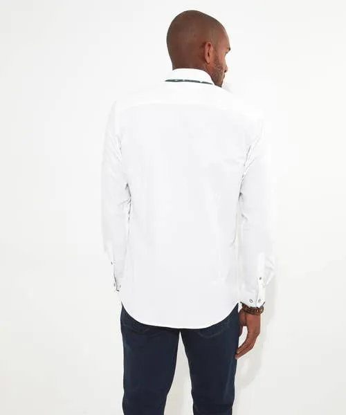 Apparel Joebrowns Terrific Triple Collar Shirt White Tailoring Apparel Joebrowns Terrific Triple Collar Shirt White Tailoring