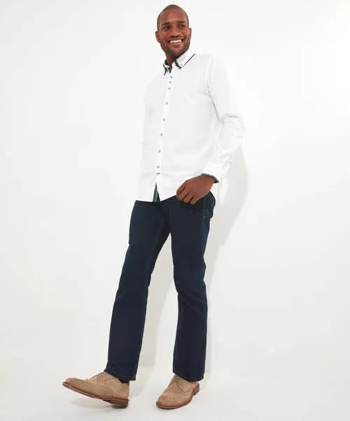 Apparel Joebrowns Terrific Triple Collar Shirt White Tailoring Apparel Joebrowns Terrific Triple Collar Shirt White Tailoring