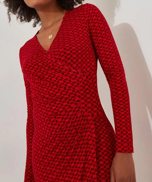 Apparel Lola Geo Jersey Dress Red Dresses Joebrowns Apparel Lola Geo Jersey Dress Red Dresses Joebrowns