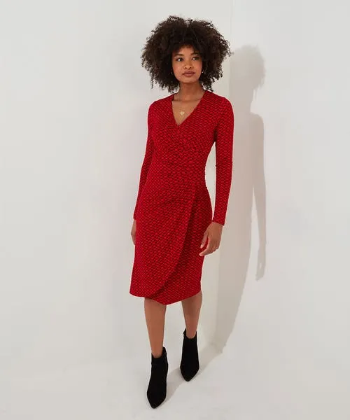 Apparel Lola Geo Jersey Dress Red Dresses Joebrowns Apparel Lola Geo Jersey Dress Red Dresses Joebrowns