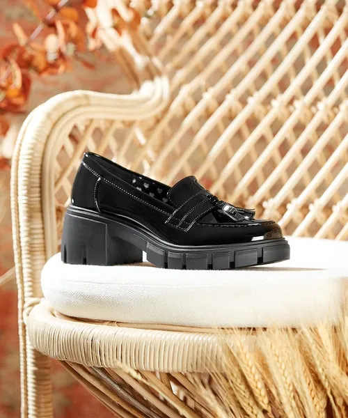 Apparel Manor Road Chunky Loafers Black Shoes Sandals and Boots Joebrowns