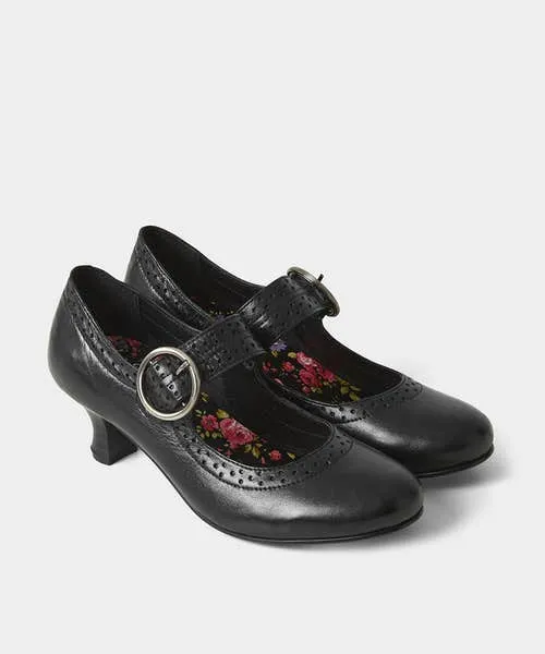 Apparel Shoes Sandals and Boots Joebrowns Mimi Leather Mary Jane Shoes Black
