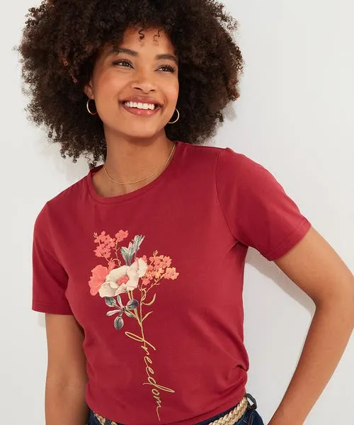 Apparel Tops Tunics and Blouses Joebrowns Autumn Florals TShirt Berry Apparel Tops Tunics and Blouses Joebrowns Autumn Florals TShirt Berry