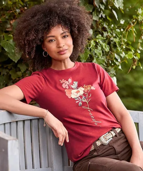Apparel Tops Tunics and Blouses Joebrowns Autumn Florals TShirt Berry Apparel Tops Tunics and Blouses Joebrowns Autumn Florals TShirt Berry