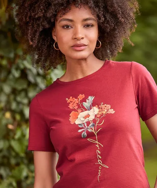 Apparel Tops Tunics and Blouses Joebrowns Autumn Florals TShirt Berry Apparel Tops Tunics and Blouses Joebrowns Autumn Florals TShirt Berry