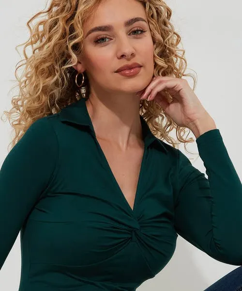 Apparel Tops Tunics and Blouses Joebrowns Forest Twist Front Top Forest Green Apparel Tops Tunics and Blouses Joebrowns Forest Twist Front Top Forest Green