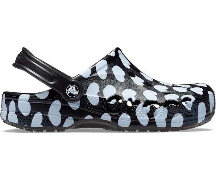 Baya Seasonal Printed Clog Black White Men Crocs Clogs