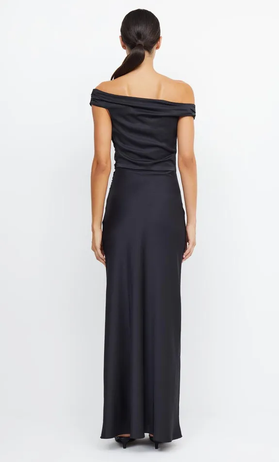 Bec Bridge Bridesmaid Dresses Women ETERNITY OFF SHOULDER MAXI 8211 BLACK