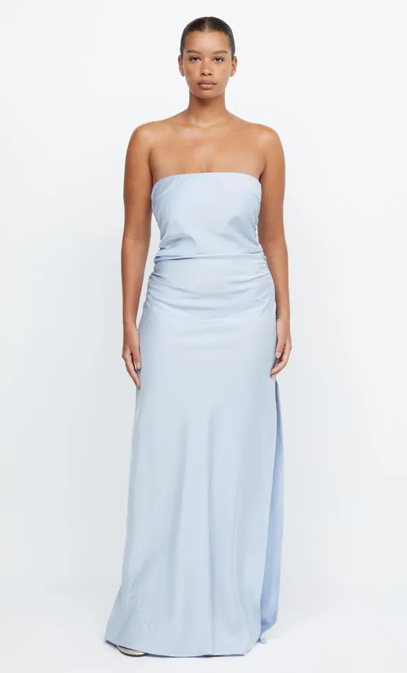 Bec Bridge Bridesmaid Dresses Women ETERNITY STRAPLESS MAXI 8211 DUSTY BLUE