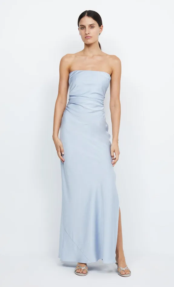 Bec Bridge Bridesmaid Dresses Women ETERNITY STRAPLESS MAXI 8211 DUSTY BLUE