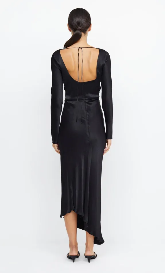Bec Bridge Bridesmaid Dresses Women MOON DANCE LONG SLEEVE MAXI DRESS 8211 BLACK