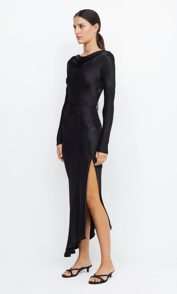 Bec Bridge Bridesmaid Dresses Women MOON DANCE LONG SLEEVE MAXI DRESS 8211 BLACK