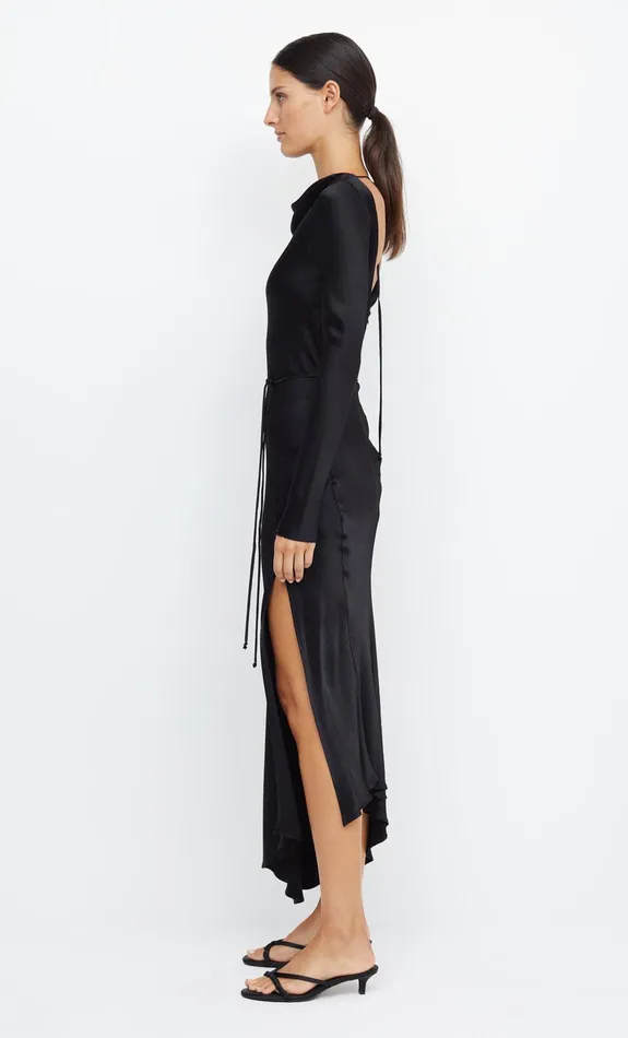 Bec Bridge Bridesmaid Dresses Women MOON DANCE LONG SLEEVE MAXI DRESS 8211 BLACK
