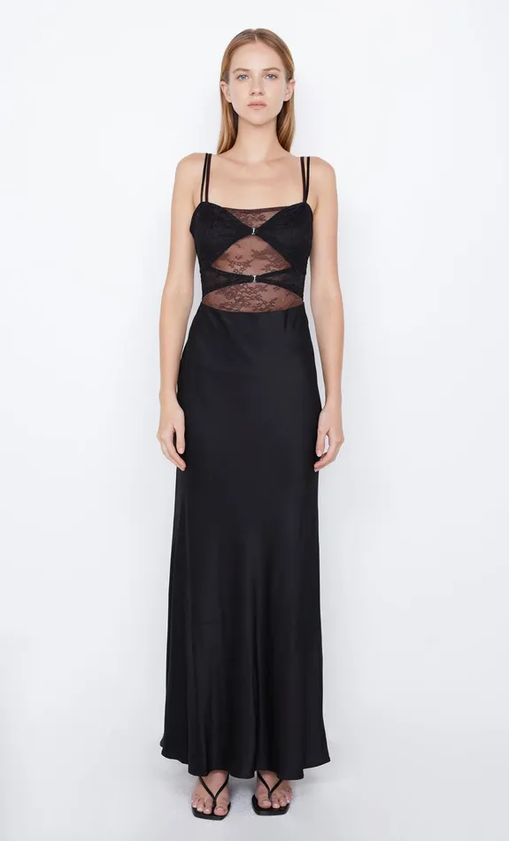 Bec Bridge Maxi Dresses Women AMORAS CUT OUT DRESS 8211 BLACKCHOCOLATE