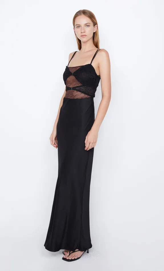 Bec Bridge Maxi Dresses Women AMORAS CUT OUT DRESS 8211 BLACKCHOCOLATE