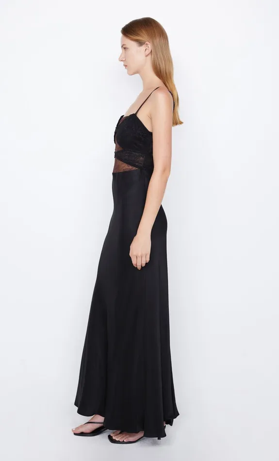 Bec Bridge Maxi Dresses Women AMORAS CUT OUT DRESS 8211 BLACKCHOCOLATE