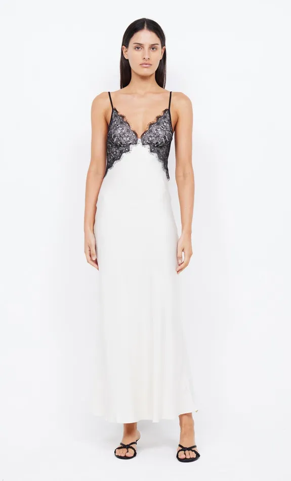 Bec Bridge Maxi Dresses Women EMERY LACE MAXI DRESS 8211 IVORYBLACK