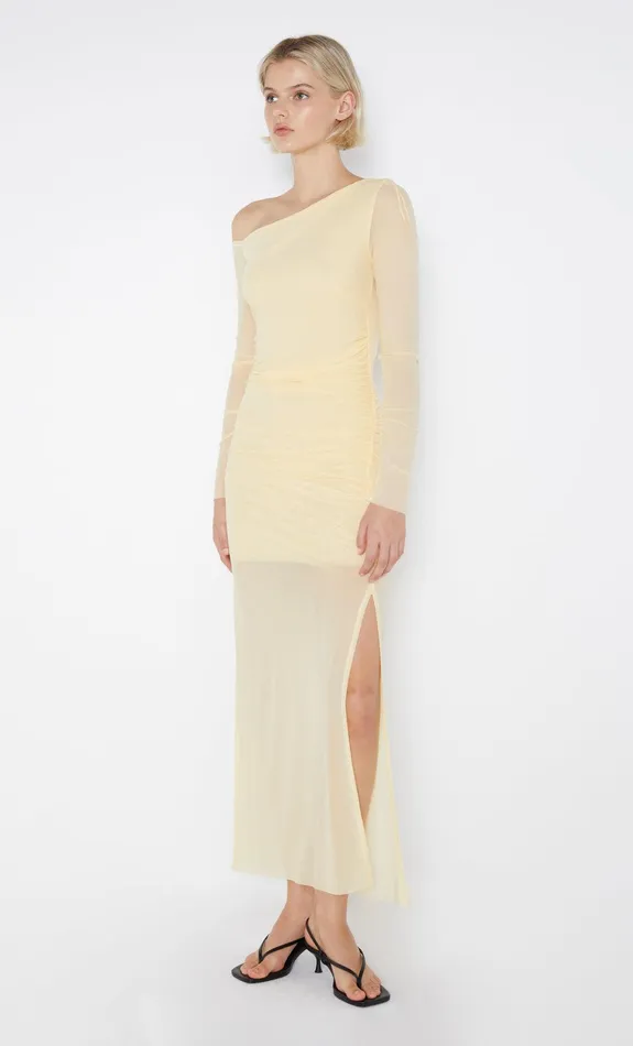 Bec Bridge Maxi Dresses Women FAE ASYM LONG SLEEVE DRESS 8211 BUTTER YELLOW