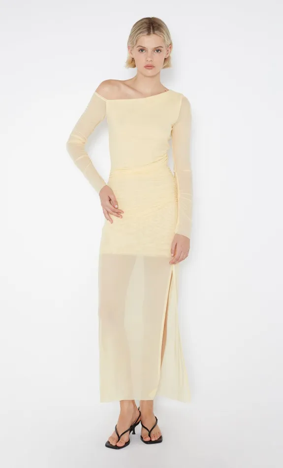 Bec Bridge Maxi Dresses Women FAE ASYM LONG SLEEVE DRESS 8211 BUTTER YELLOW