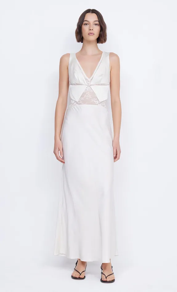 Bec Bridge Maxi Dresses Women JULIETTE V NECK MAXI DRESS 8211 IVORY