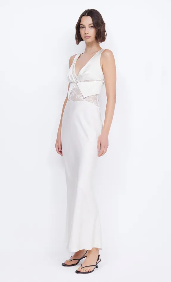 Bec Bridge Maxi Dresses Women JULIETTE V NECK MAXI DRESS 8211 IVORY