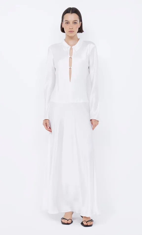 Bec Bridge Maxi Dresses Women ORLA LONG SLEEVE MAXI DRESS 8211 IVORY