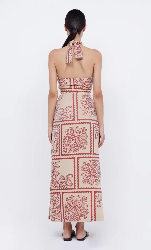 Bec Bridge Maxi Dresses Women PALM BLISS HALTER MAXI 8211 SAHARA JACQUARD