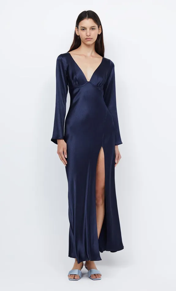 Bec Bridge Maxi Dresses Women REN LONG SLEEVE MAXI DRESS 8211 INK