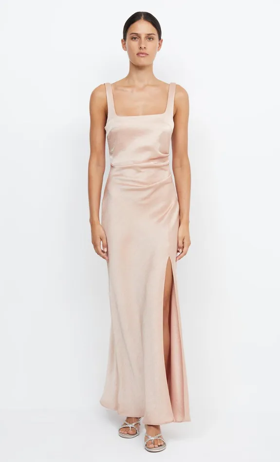 Bec Bridge Maxi Dresses Women THE DREAMER SQUARE NECK DRESS 8211 ROSE GOLD