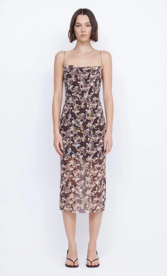Bec Bridge Midi Dresses Women HERLANI SINGLET MIDI DRESS 8211 HIBISCUS CHOC
