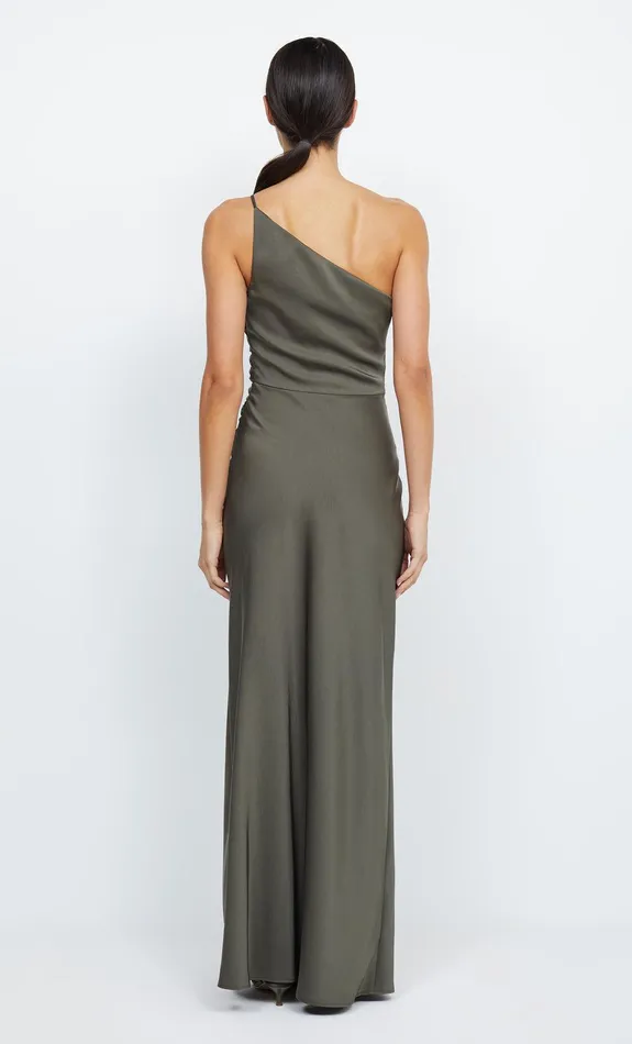 Bec Bridge Prom Dresses Women ETERNITY ASYM MAXI DRESS 8211 DARK WILLOW