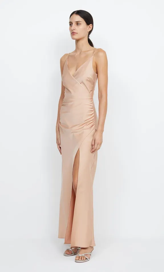 Bec Bridge Prom Dresses Women ETERNITY V MAXI DRESS 8211 ROSE GOLD